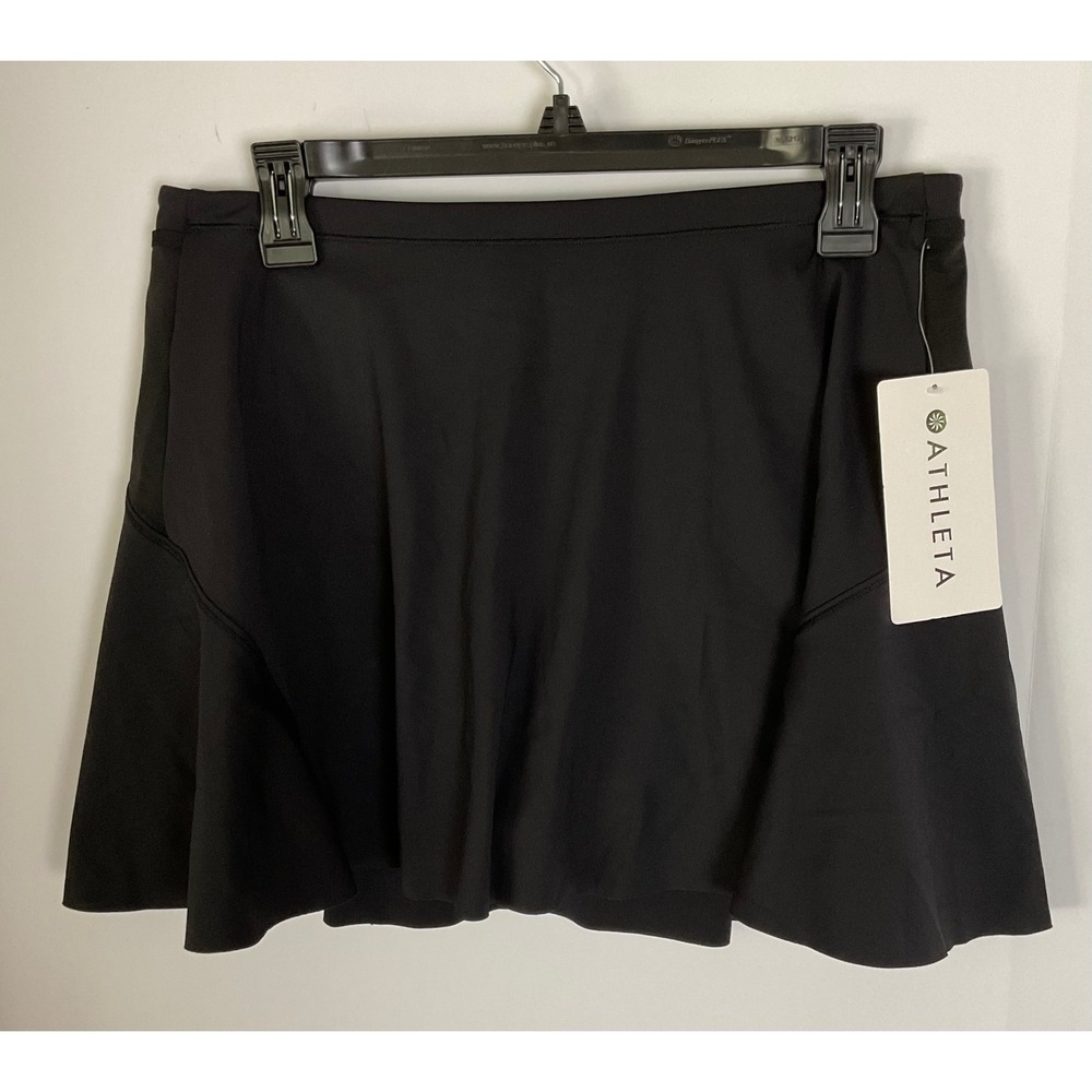 Athleta Match Point Skort Black Women Medium 487498 Athletic Tennis Golf Skirt